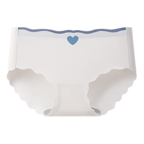 Ice Silk Seamless Underwear Womens Pure Cotton Antibacterial Cotton Crotch Mid-Waist 2024 New Girls Briefs Summer Thin Style