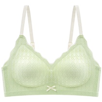 Seamless underwear for women to push up small breasts and make them look bigger summer thin style side breasts anti-sagging soft support lace bra