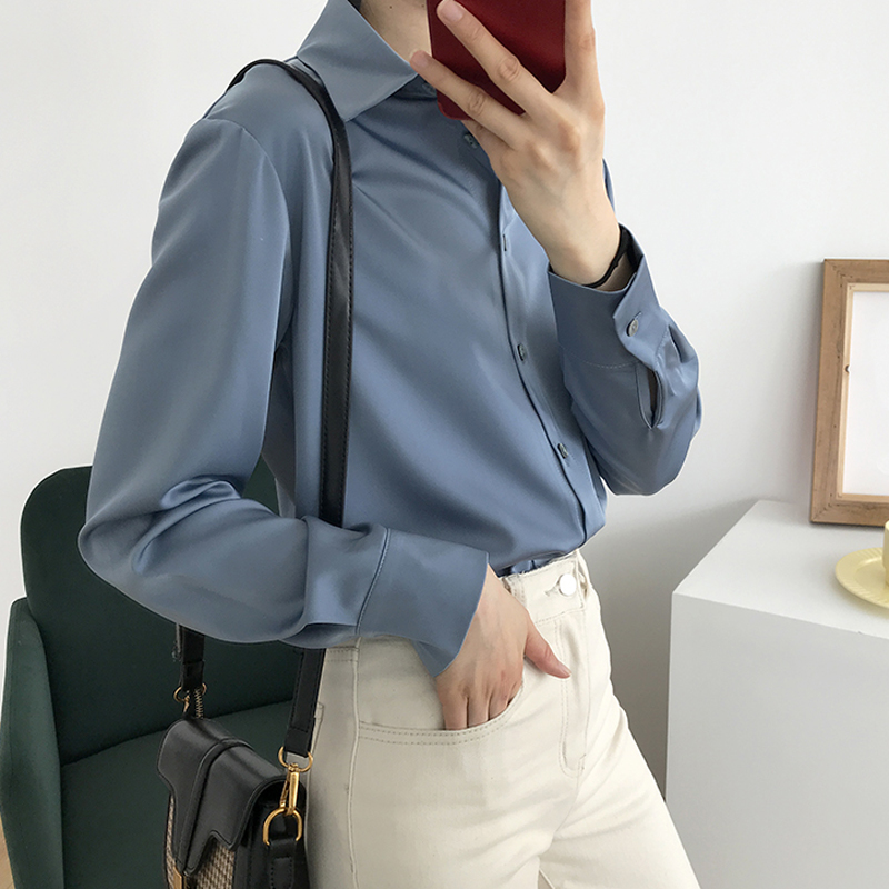 3% self-made, my wall cracked recommendation, simple basic, versatile temperament, loose and thin boyfriend style shirt