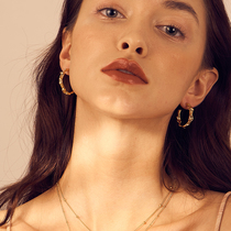 Sexy Temperament Cirque Advanced Senses European and American Design Personality Ear Accessories Vintage Port Wind Circle Metal Earrings Earrings