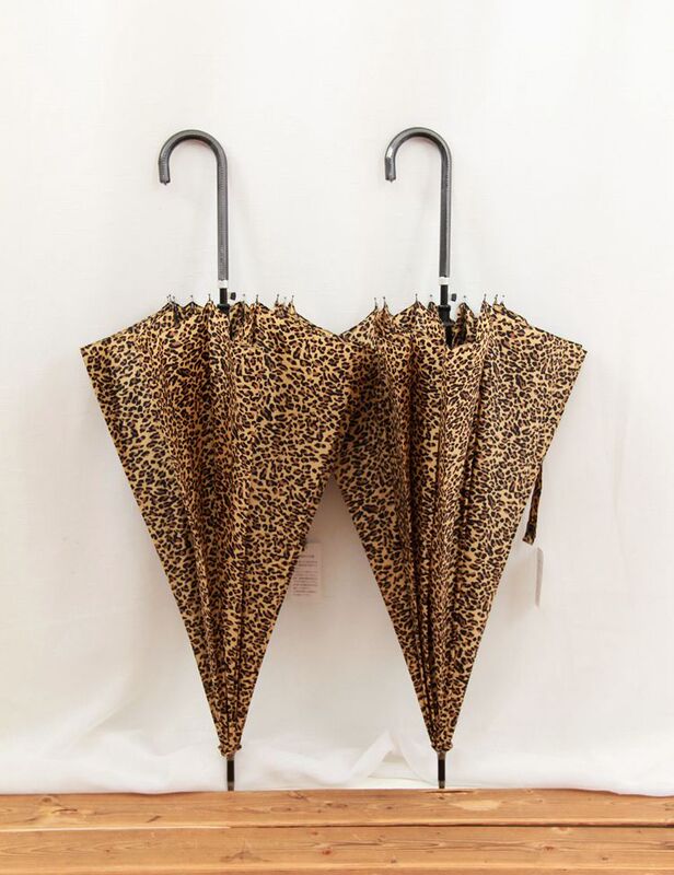 Exported to Japan, Retro Classic Leopard Print Single Item Sun Umbrella, Ultra-Light Hook Long Handle Umbrella, Sun and Rain Umbrella, Uv Protection for Women