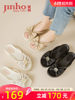 Golden Monkey Sandals for women in summer fashion genuine leather thick sole wear fairy style with skirt flat beach shoes
