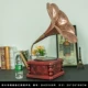 Retro Gramophone Model trang trí Creative Home Art Bar Vinyl Record Player Tủ rượu trang trí trang trí - Máy hát