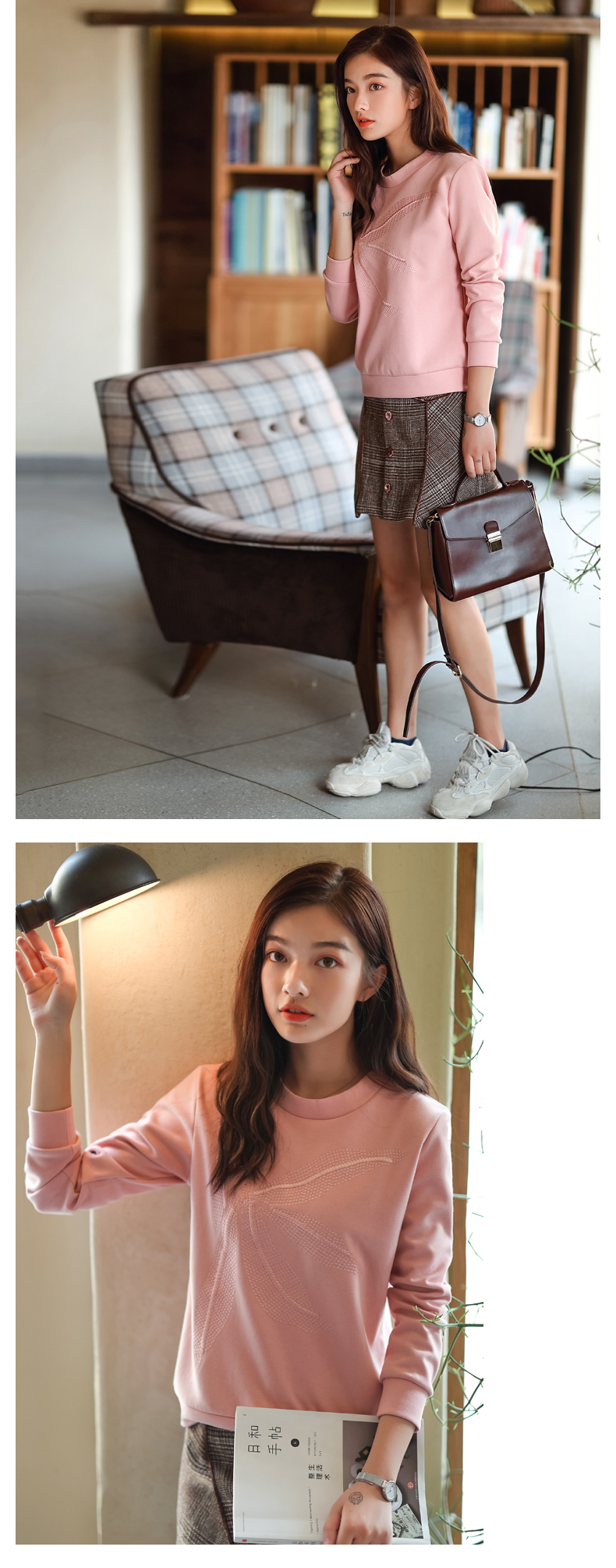 Sweatshirt femme MEFOUND    en Coton - Ref 3216698 Image 19