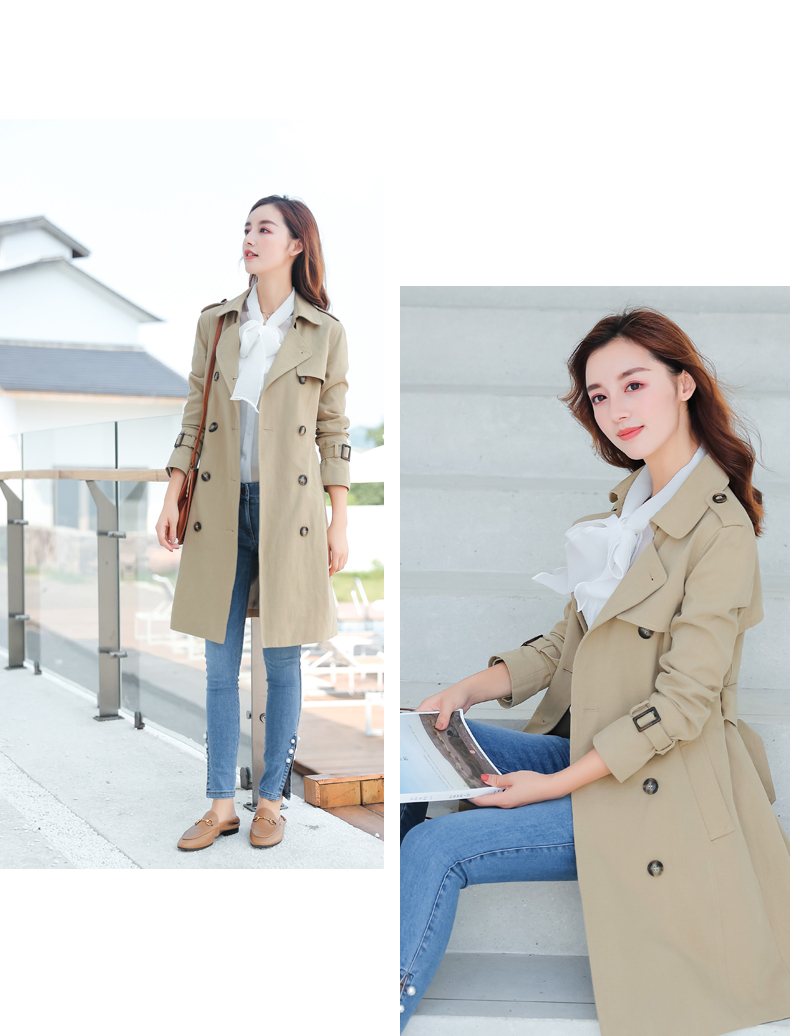 Trench pour femme MEFOUND    en Coton - Ref 3227521 Image 18