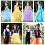 Tết Trung Quốc Quần áo trẻ em COS Frozen Aisha Trang phục Aisha Dance Dress Snow White Dress Girl - Trang phục