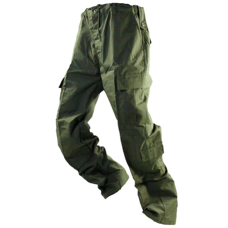 European version of RG Game of Throned Green Army fans Long pants Workpants Four Seasons Men's grid material ACU version