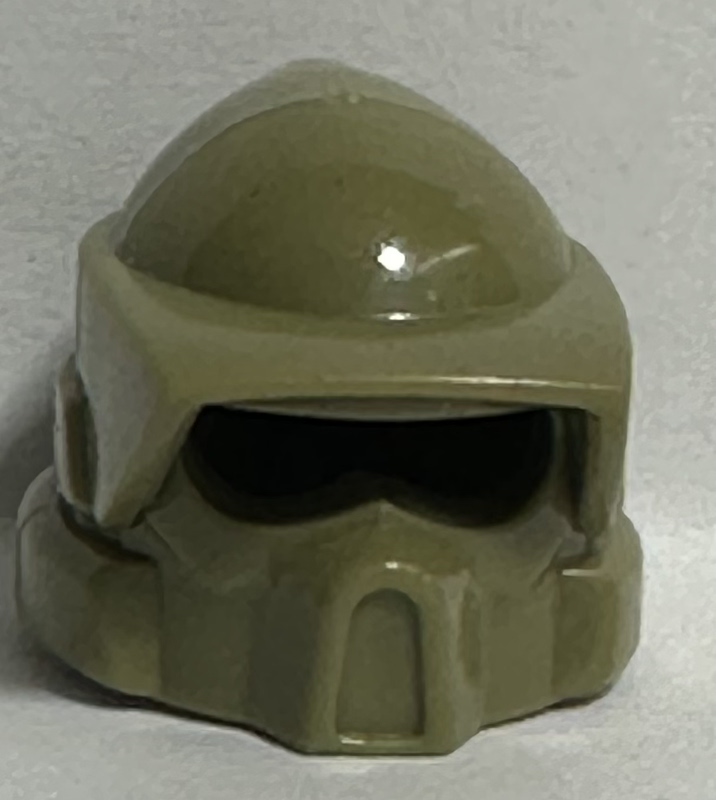 Military Green Third-Party Helmet White Star Wars Clone Trooper White Soldier Command Officer Minifigure Hat Accessories Bounty Hunter