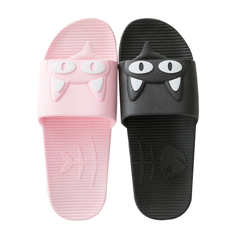 Bathroom slippers for women Summer sandals Home thick Soft bottom non-slip cute couple bathing in home slippers