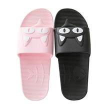 Bathroom slippers Female summer cool slippers Household thick soft bottom non-slip cute couple bath home slippers men