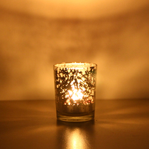 Starry sky glass European romantic Candlelight dinner Scented candle holder Candle cup ornaments