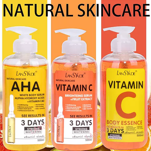 500 мл витамина C & VE Face Face Serum VC Фрудовая кислота Ярко -сваренчик