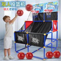 Childrens large movable basketball rack basket basketball machine toy Inflatable leather ball class Indoor and outdoor parent-child interactive boy