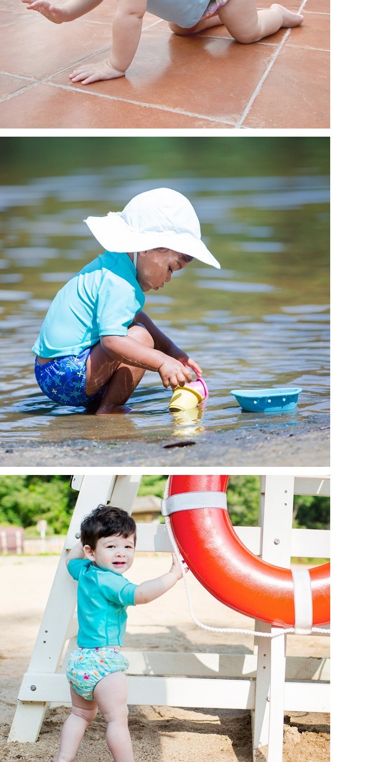 Mỹ i chơi kem chống nắng chống nắng UV bảo vệ iplay áo sơ mi tay ngắn cho trẻ em đồ bơi đi biển bộ đồ bơi xẻ cho bé gái