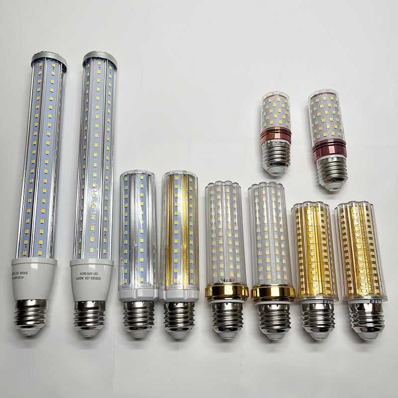 Led Corn Bulb Three-Color Dimming 30W 24W 20W Super Bright Household Energy-Saving Chandelier Dining Chandelier Wall Lamp Strip Type