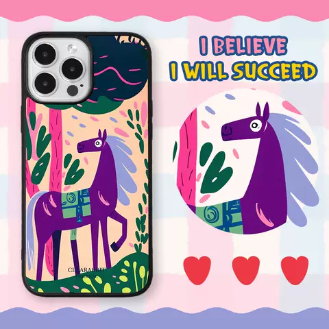 Dark Horse Illustration MagSafe Phone Case – iPhone 16/15/14 Pro/Max/Plus