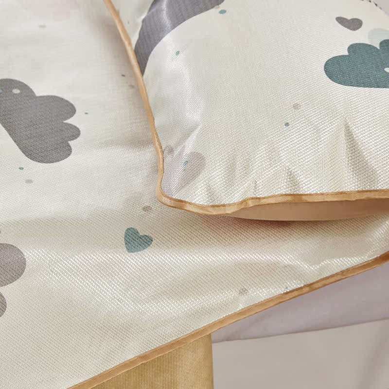 Lớn mat gấp đơn lụa băng mềm mat 1.8m 1,2 m 1,5 thảm Giường đôi - Thảm mùa hè chiếu tre cao bằng