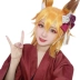 Meng Xiangjia cô vợ trẻ đức hạnh Miss Fairy Fox tóc giả Miss Fairy Fox tóc giả màu gradient tóc ngắn ngược cong vênh cosplay - Cosplay