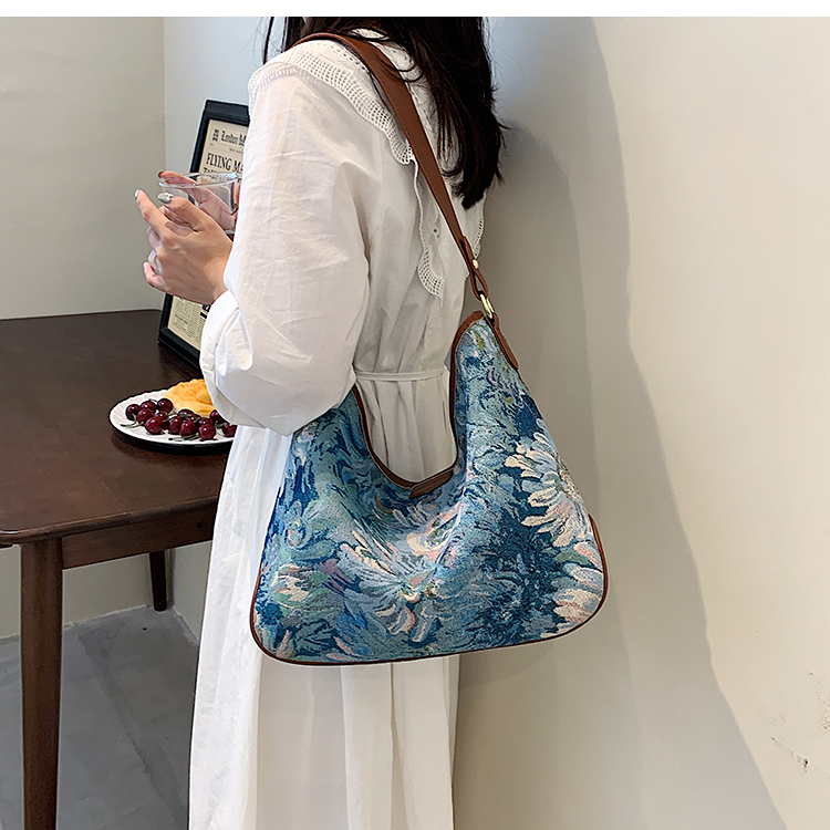 Wholesale Large-capacity Oil Painting Shoulder Bags Nihaojewelry display picture 2