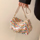 Minority hit color bag women's bag 2023 summer new Korean all-match knitted messenger bag popular one-shoulder underarm bag