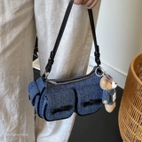 Модная джинсовая сумка через плечо, универсальная сумка на одно плечо, городской стиль