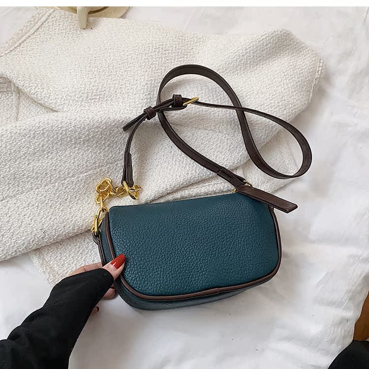 Retro Simple Contrast Color Messenger Small Square Bag Wholesale Nihaojewelry display picture 3