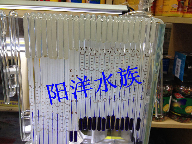 (Yangyang aquarium) hook thermometer 6mm -- 15mm crystal glass thermometer white 5 special price