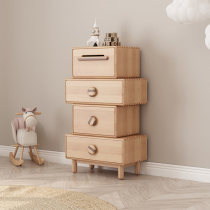 View Wood Furniture Small Monster High Cabinet Creative Lockers Multifunction Solid Wood Bucket Cabinet bedroom cabinet Nordic