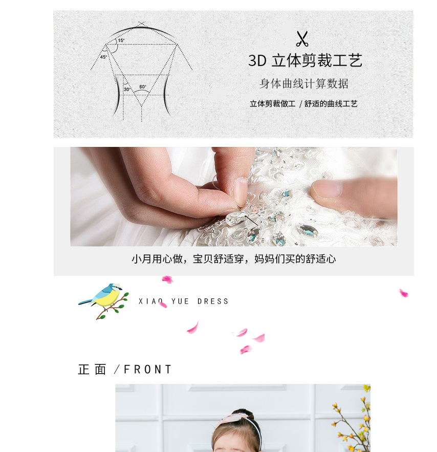 Trẻ em váy công chúa váy cô gái fluffy sinh nhật buổi tối trang phục piano trang phục hoa nhỏ cô gái đám cưới mùa hè - Váy trẻ em váy ren đẹp nhất cho bé gái