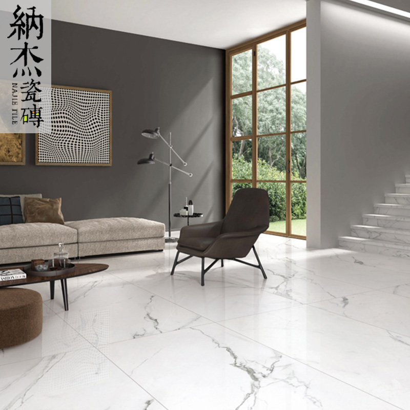 Nace Nordic Jazz White Marble Tile Backdrop Minimalist Modern