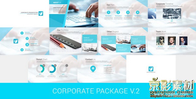 AE模板-公司企业形象包装片头 Corporate Package V.2