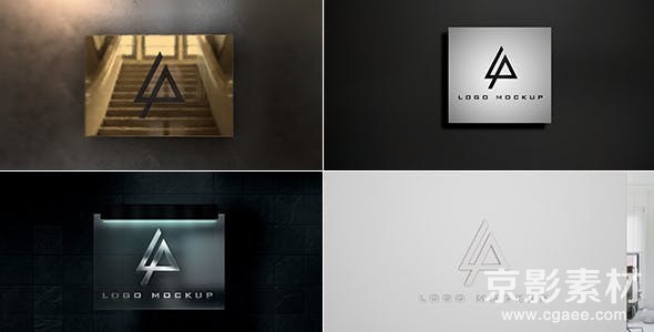 AE模板-简约商业企业Logo标志片头Logo Mockup - Corporate Edition