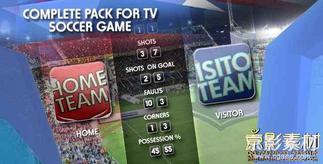 AE模板-体育运动足球比赛栏目包装模板Sports Pack Tv-Soccer Game