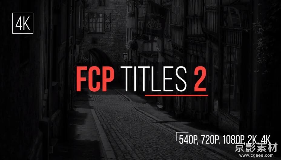 FCPX插件 FCP Titles V2-50组4K简洁文字标题字幕条动画预设Final Cut Pro X 插件