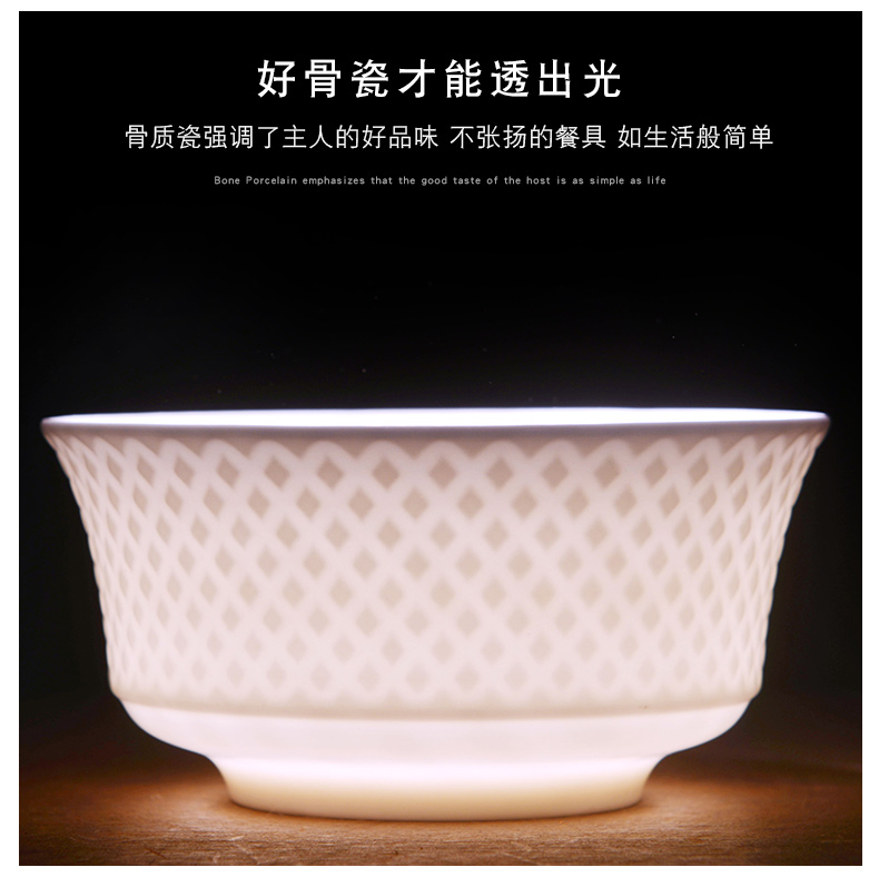 Jingdezhen Chinese ten pack 】 【 4.5 inch ceramic household ipads China is not a hot bowl of rice bowls set