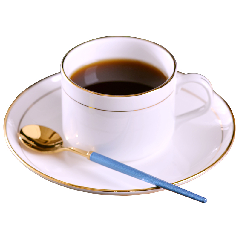 Household manual gold 】 【 jingdezhen ceramic cup coffee milk cup Europe type ipads China coffee cups and saucers suit