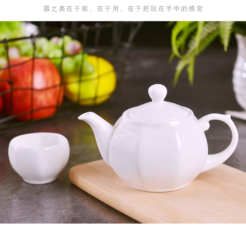 Jingdezhen pure creative hand made of a complete set of kung fu tea set suit household contracted ceramic teapot tea cups