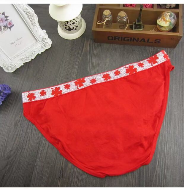 Quần lót màu đỏ, tam giác nam, tử vong, béo, quần short, nam, béo, XL, cotton nam, đồ lót, béo, quần lớn quần xì nam độc lạ