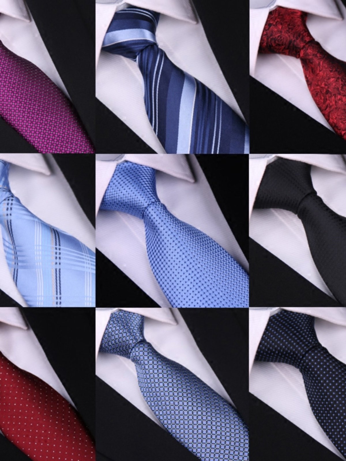 New Mulberry Silk Men's Business Formal Wear Silk Tie Wedding Groom Professional High-End Hand-Tied Zipper Red