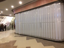 Yangzhou folding door crystal door shop sliding door PVC material aluminum alloy material free installation in the same city