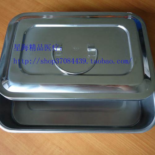 Import 304 Stainless Steel Disinfection Pan Medical Square Dish Nursery Tray Quality Assurance 