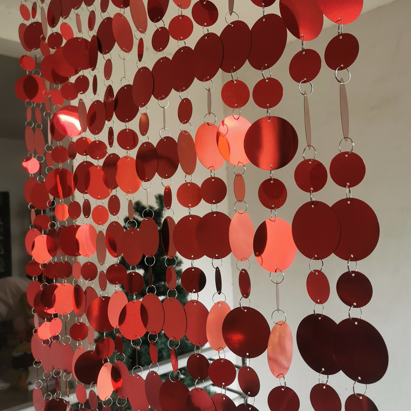 5+3cm Sequin String Spring Festival Festive Red Sequin Decorative Pendant Door Curtain Wedding Material Wedding Room Layout 5+3cm Sequin String Spring Festival Festive Red Sequin Decorative Pendant Door Curtain Wedding Material Wedding Room Layout