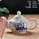 Jingdezhen ấm trà gốm lớn nhà hàng hiện đại nhà kungfu bộ với bộ lọc chịu nhiệt màu xanh và trắng sứ đơn - Trà sứ