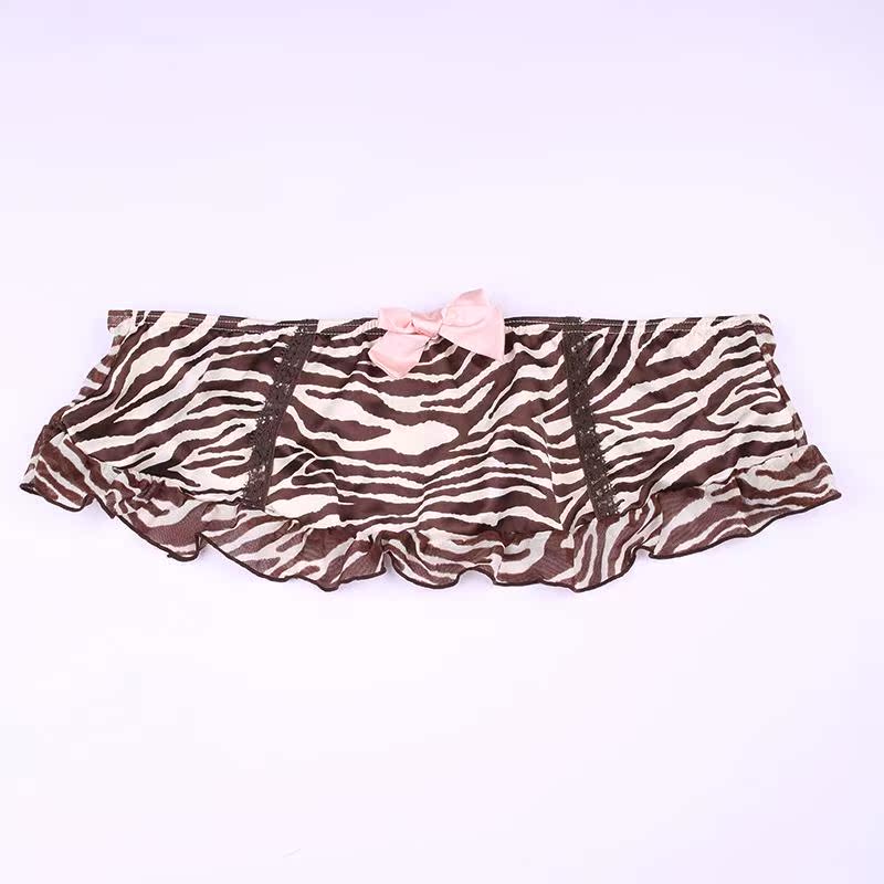K3515 Châu Âu đơn ngựa vằn gợi cảm váy garter váy nơ ruffle váy garter đồ lót nam nữ