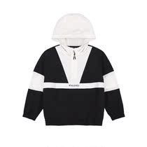 NODiscovery Korea 22 Chun Children Outdoor Lianhood Half Zip Back Large Scale Collage Long Sleeve Jacket