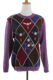 Vintage ຕົ້ນສະບັບເຮັດດ້ວຍຂົນແກະປ່າທໍາມະຊາດຂອງຍີ່ປຸ່ນ retro cardigan pullover sweater embossed ຮູບແບບ hook embroidery
