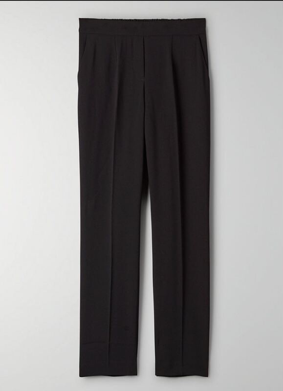 Aritzia Babaton Classic Series Triacetate Slim Casual Pants Conan Long 68680
