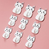 Hook stickers strong cute sticky hook door hook dorm cute cat sticky hook Wall hook Girl heart