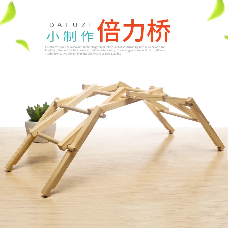 General Technical Works High School Material Packs Force Bridge STEM Science Experimental Mechanics Structural Bridge Model Handmade