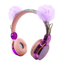 Unicorn headset Bluetooth headset student headset network class learning class with cute wheat microphone to send gifts